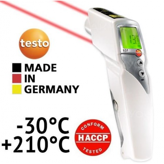 Testo 831 Gıdalar İçin Çift Lazerli Kızılötesi Termometre